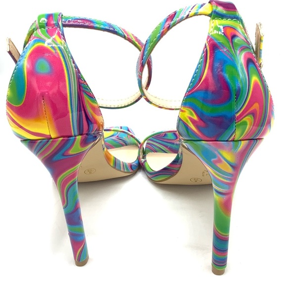 Rouge Helium Rainbow Multicolored Stiletto Heels - Picture 6 of 7